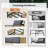 Outdoor Patio Furniture Set, 5 Piece Patio Conversation Sets with Coffee Table, HDPE Rope & Aluminum Armrests, All Weather Patio Set with Thick Cushions for Deck, Backyard,  Graphite Grey-494097790-492858390