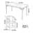 Retro And Durable Elm Wood Writing Desk A Chair-507472709
