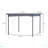 Retractable Pergola Canopy, Outdoor UV Protection & Sun Shade, Steel Frame For Garden, Grill, Patio, Backyard