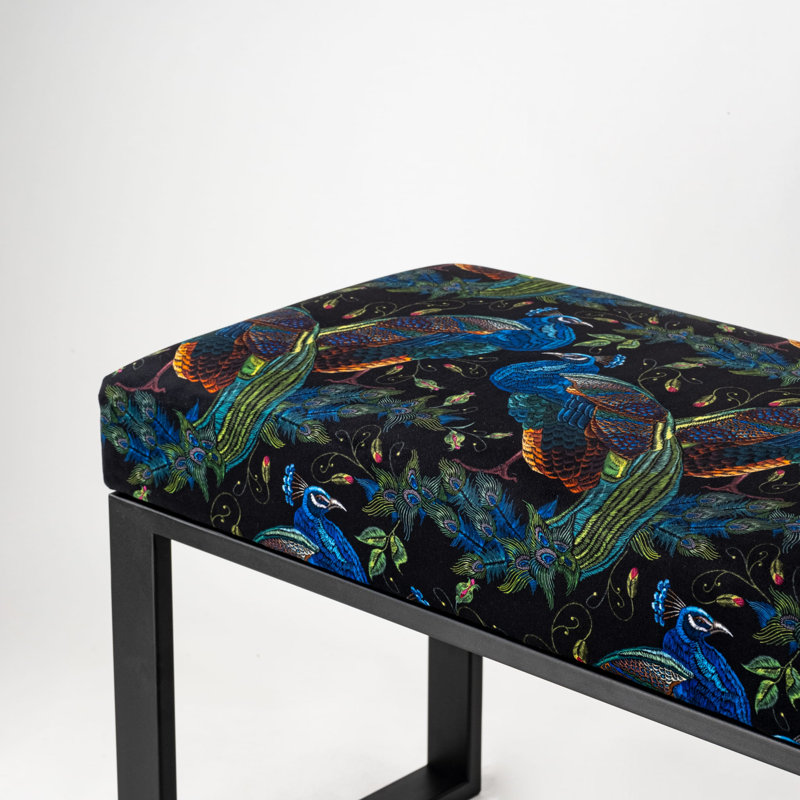 Anding Velvet Upholstered Bench, H40 x W100 x D30cm