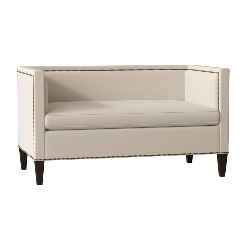 Hamilton Settee, Ballet Driftwood, Black Walnut, French Natural