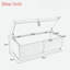 Banc moderne avec repose-pieds rembourré avec compartiment de rangement dissimulé, plateau rabattable et base en bois naturel-1635452060-1635452062