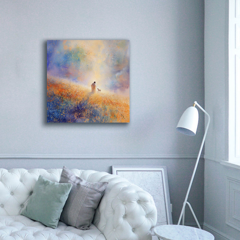 Art mural en toile Winston Porter «He Left The 99» par Ivan Guaderrama, 37 po x 37 po, H 37 po x l 37 po x P 1,5 po