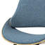 Chaise rembourrée Malden avec structure ergonomique en bois massif et style Mid-Century moderne-87475784