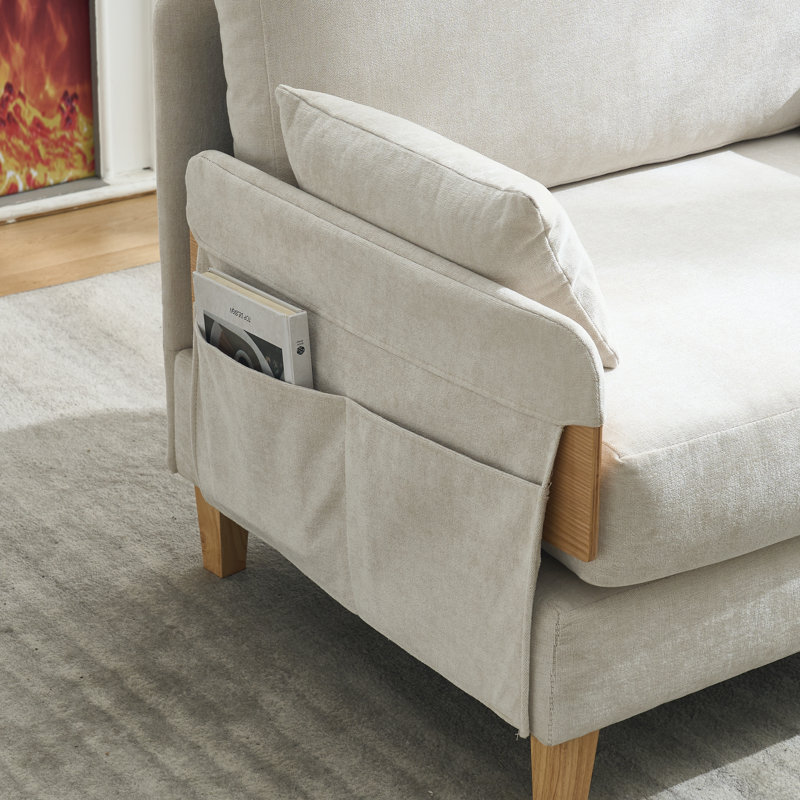 Space-Saving 3-in-1 Convertible Sofa Bed Recliner, Mid-Century Modern Design for Small Spaces, Multi-Functional Furniture with Removable Storage Pockets