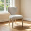 Chaise d'appoint en lin et champagne