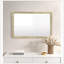 Miroir mural naturel en rotin naturel, polyvalent et élégant avec des coins arrondis pour tout décor