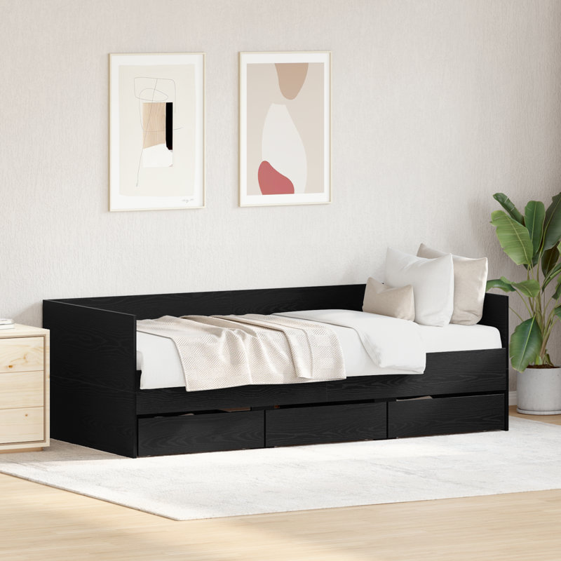 Daybed, European Single (90 x 200 cm), Black Oak