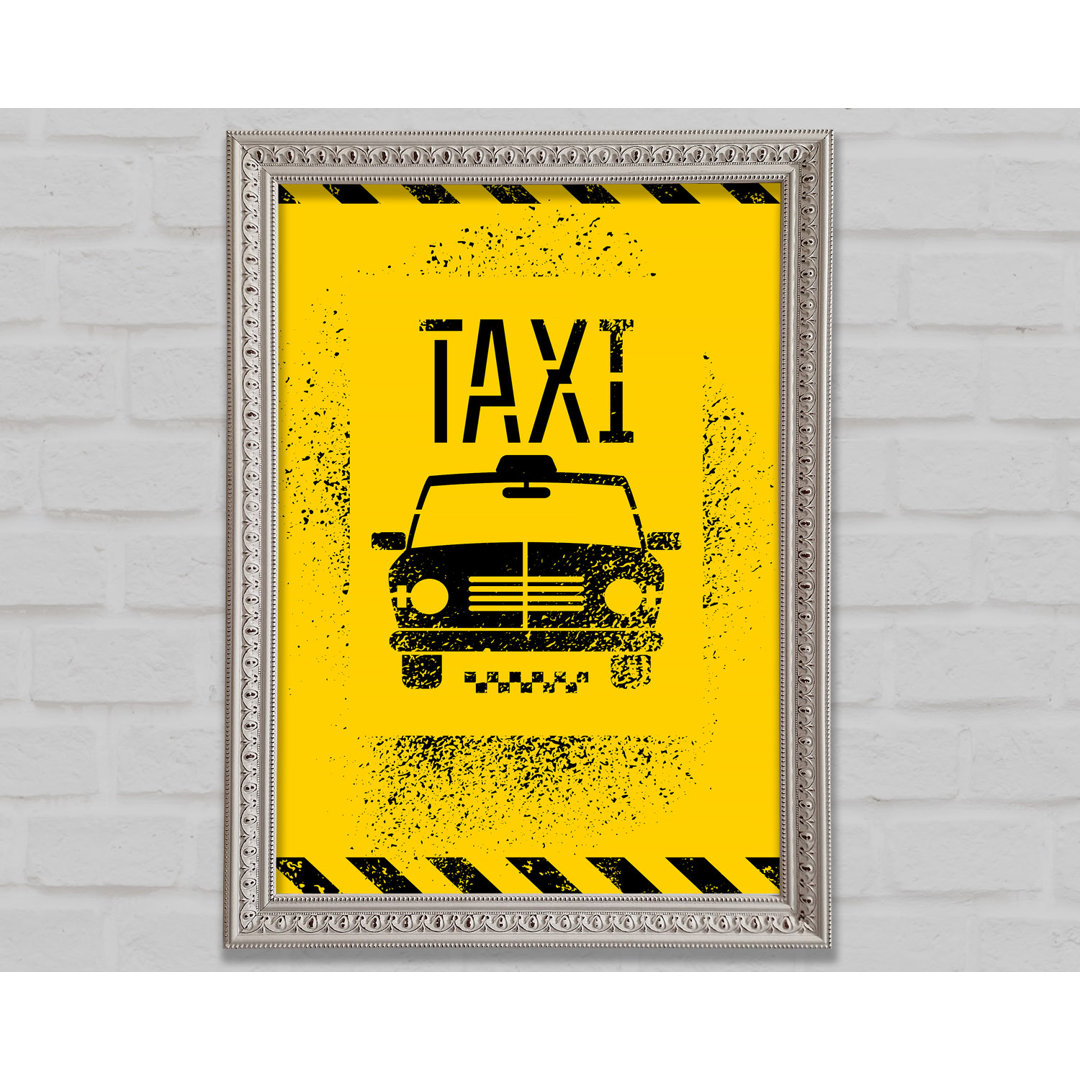 Funky NYC Taxi Cab - Einzelner Bilderrahmen Kunstdrucke