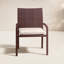 Chaise de patio empilable avec coussin Lindy