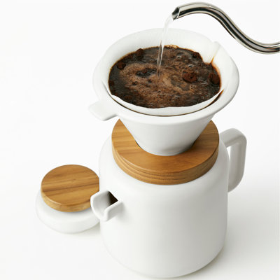 Ceramic Pour-Over Coffee and Tea 4 Cup Server