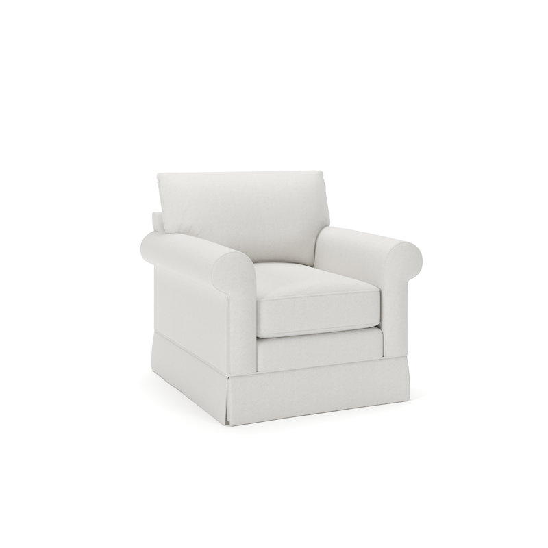 Fauteuil d'appoint rembourré Friedman, Beige Macarena