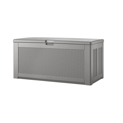 Extra Large Resin Outdoor Storage Deck Box (134 Gal), Weather Resistant, Gray, Deck Organization -  Beniar, MA41DW