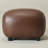 Faux Leather Upholstered Swivel Armchair With Ottoman-115270003