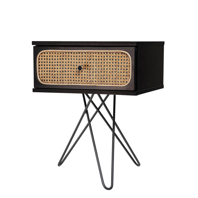 Prewitt 50.2 cm W Bedside Table