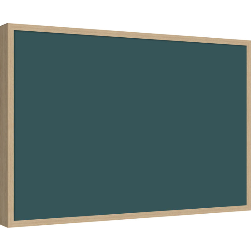 Tableau magnétique en tissu encadré, 37 x 25 cm, motif bleu sarcelle foncé, pour l'organisation murale, Emery Natural