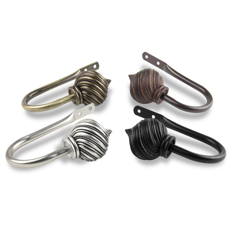 Retenue de rideaux Sebergham, Nickel satiné