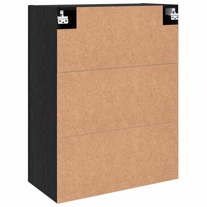 Wall Mounted Cabinets Storage Cabinet Cupboard Display Cabinet, Black Oak