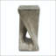 Table de bout Twist Shape - gris, texture semblable au bois, sans assemblage-129458337