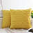 (Covers With Inserts) Set of 2 Raised Geometric Pattern Throw Pillows with INSERTs size 18"x18" yellow