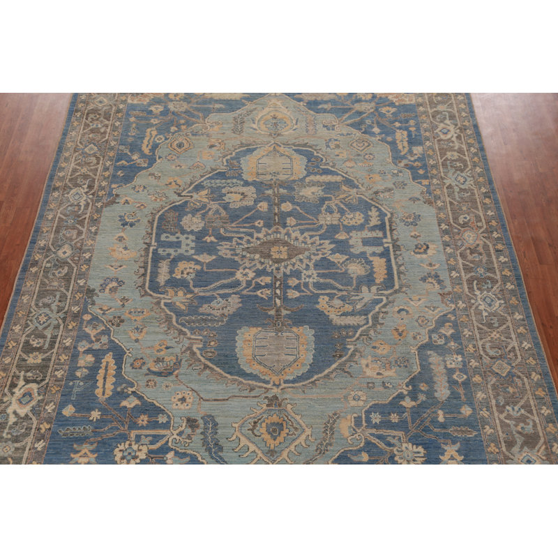 Vegetable Dye Oushak Turkish Area Rug 9x12