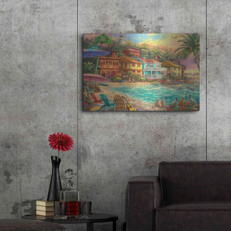 «Island Time» par Chuck Pinson, H 24 po x l 36 po