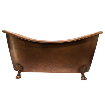 Celana 67.87'' x 32'' Soaking Copper Bathtub