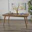 Table de salle à manger d'extérieur en bois massif 69 pouces | Idée de cadeau