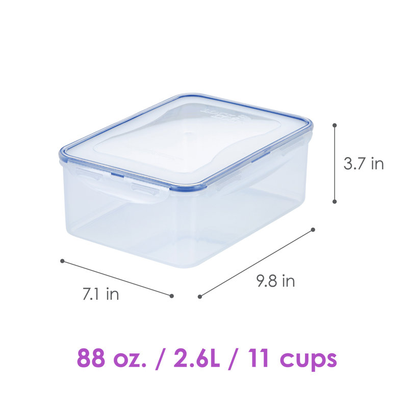Contenant de rangement pour aliments rectangulaire 88 onces easy essentials
