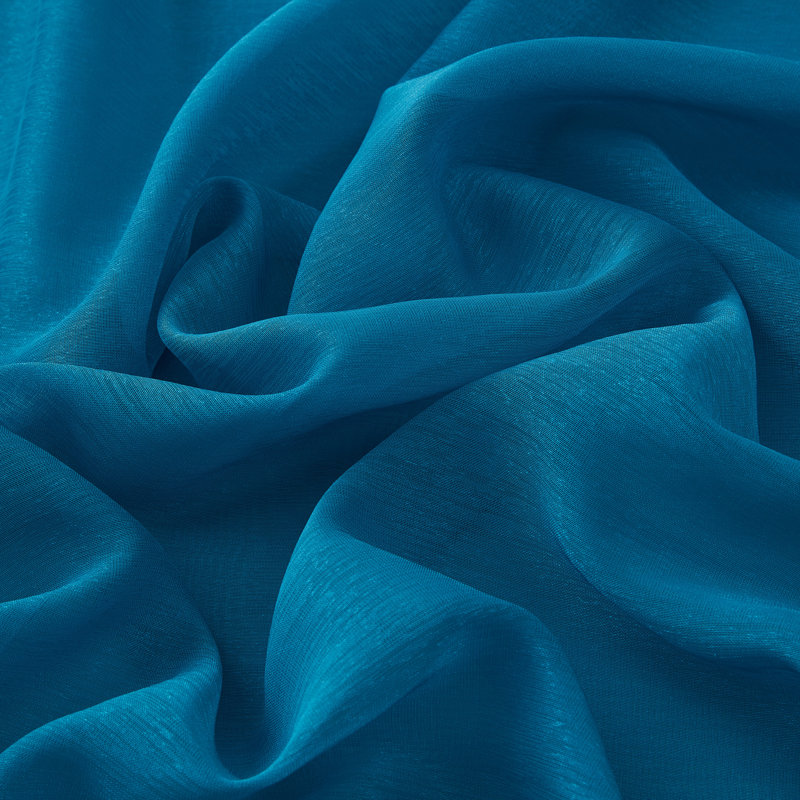 Carmille Semi-Sheer Grommet Curtain Panels, 54" W x 84" L, Turquoise