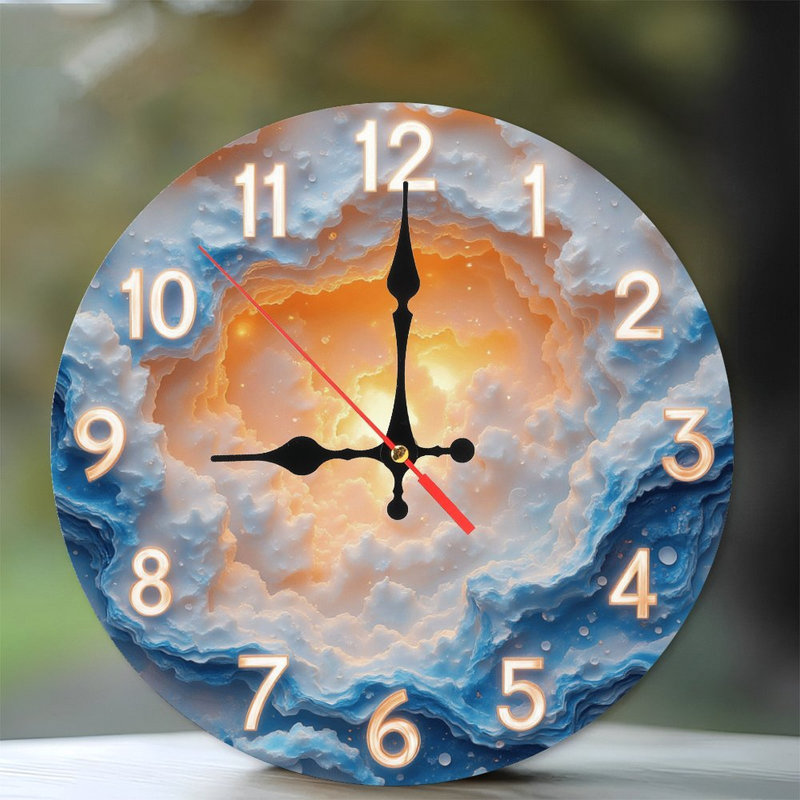 Horloge de nuage éthéré