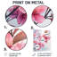 Décoration murale en métal «Fleurs de cerisier roses»-328836838