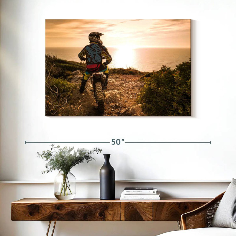 Sireci Dirt Bike Sunset Ride, 26" H x 39" W