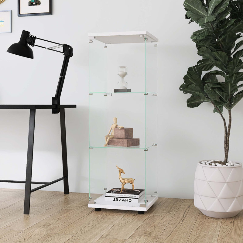 Vitrine en verre, Blanc
