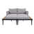 Gray Cushion/Black Frame