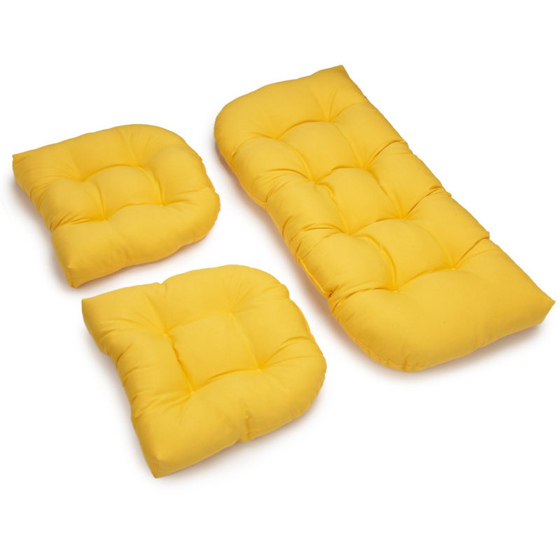 Outdoor 5'' Loveseat Seat Cushion, Sunset