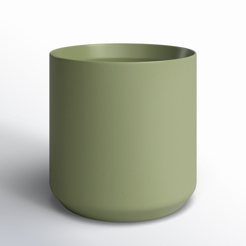 Parsons Handmade Ceramic Pot Planter, Green, 11.75" H x 12" W x 12" D