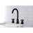 Kingston Brass Millennium Two-Handle 3-Hole Deck Mount Widespread Bathroom Faucet with Brass Pop-Up Drain-31820159