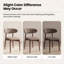 Modern Solid Wood Dining Chair, Upholstered Seat, Curved Ergonomic Backrest, Sturdy Frame Side Chair-1532558966
