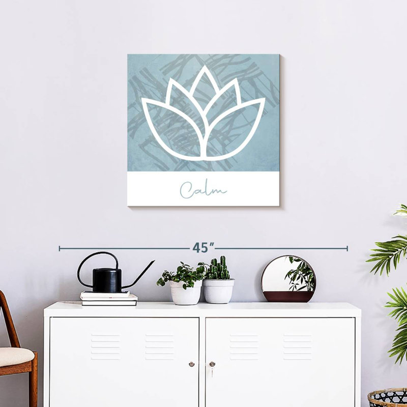 Calm Lotus, 24" H x 24" W