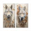 Minimalisme beige loup Expression - ensemble de salon mural loup-1679758852-1679758855