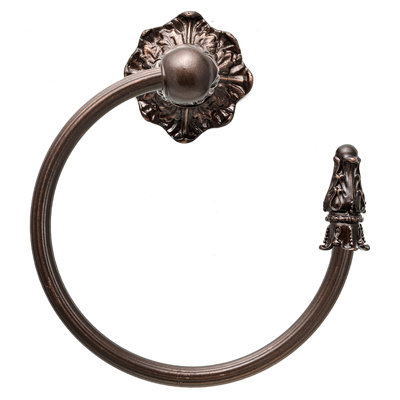 Porte-serviettes en acanthe, anneau de roseau droit, style Renaissance