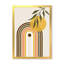 Abstrait soleil jaune avec arc-en-ciel rétro - impression sur toile-59709650-59709643