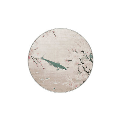 Machine Washable Beige Area Rug