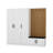 Modern Hall Stand, White, 88.6 x 82.7 x 13.8 inches | 100% Melamine Coated Particle Board, Thickness: 0.7 inches | Stylish & Functional Design for Entryway Organization | Perfect for Contemporary Homes-102346976