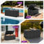 Boîte de rangement pour l'extérieur pour terrasse avec couvercle de rangement pour terrasse et coussins de 160 gallons pour l'extérieur-132134561-130634898