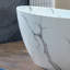 Baignoire autoportante 67 po en résine solide à surface double avec trop-plein et drain escamotable 67 po-701050719-701050714