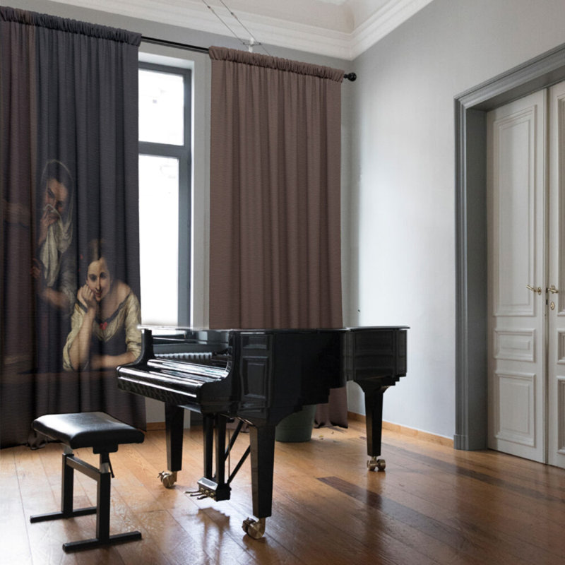 Newthorpe Velvet Blackout Curtain Panel Pair, 148cm x 200cm