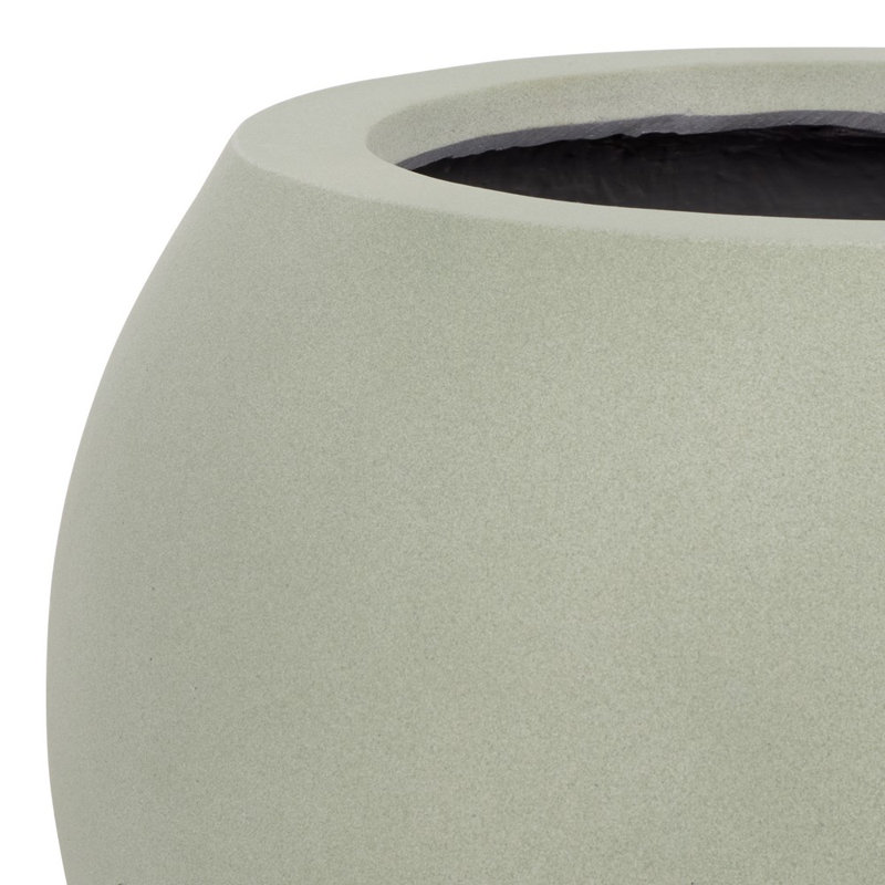 Pot à fleurs en béton Mcgill, H 12,7 po x l 15,7 po x P 15,7 po, Vert sauge