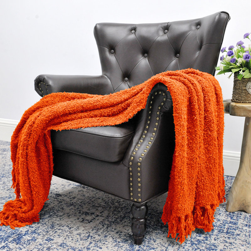 Dark Teal Knitted Machine Washable Kids Throw Blanket